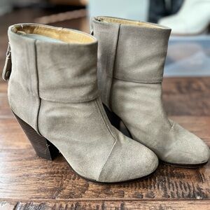 Stylish Rag & Bone New York Gray Ankle Boots